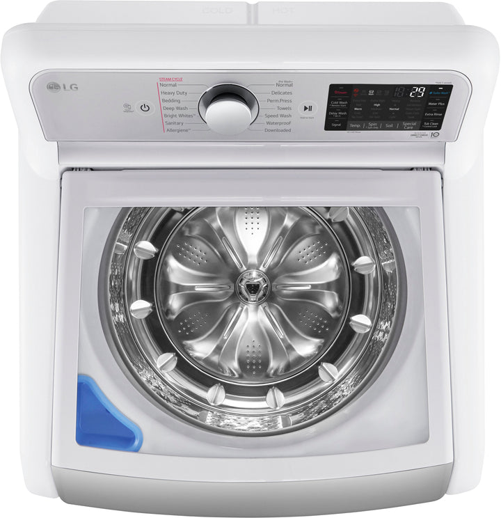 LG - 5.5 Cu. Ft. High-Efficiency Smart Top Load Washer with Steam and TurboWash3D Technology - White_5