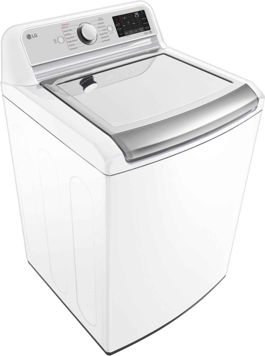 LG - 5.5 Cu. Ft. High-Efficiency Smart Top Load Washer with Steam and TurboWash3D Technology - White_14