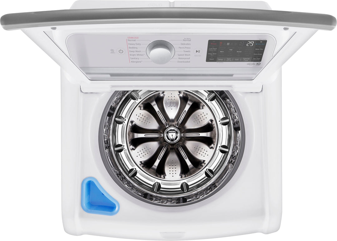 LG - 5.5 Cu. Ft. High-Efficiency Smart Top Load Washer with Steam and TurboWash3D Technology - White_12