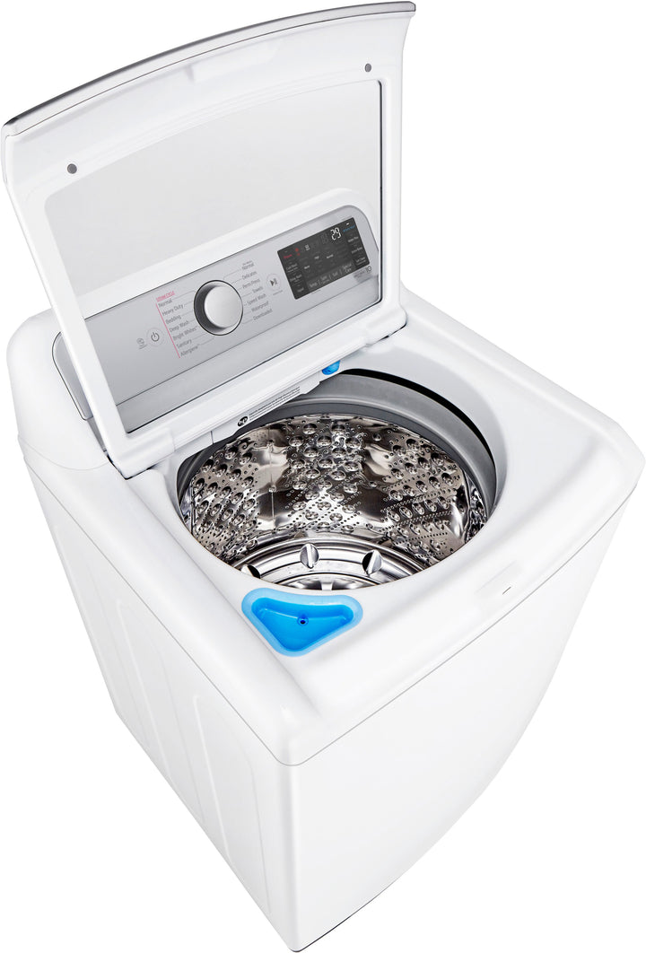 LG - 5.5 Cu. Ft. High-Efficiency Smart Top Load Washer with Steam and TurboWash3D Technology - White_11