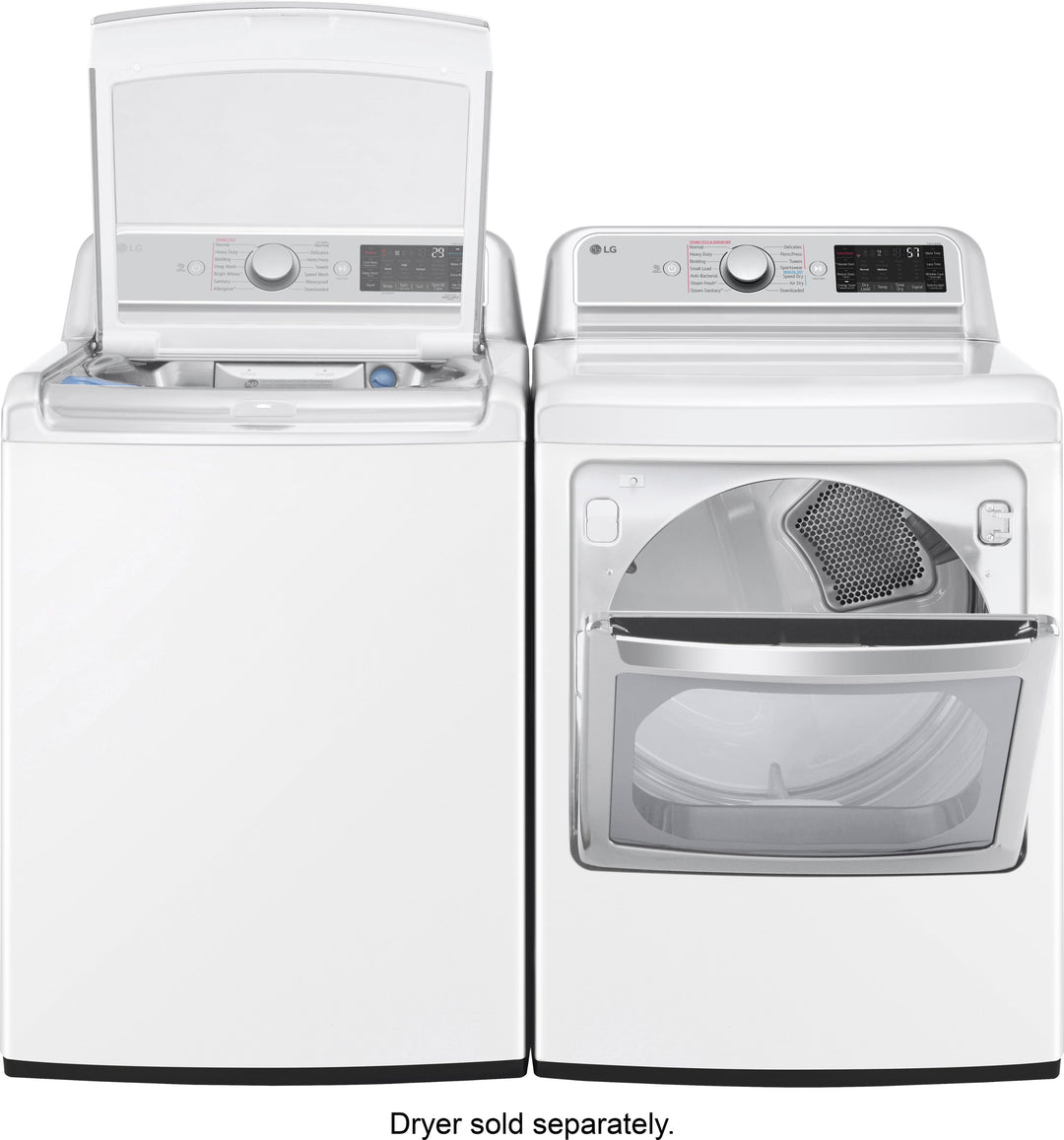 LG - 5.5 Cu. Ft. High-Efficiency Smart Top Load Washer with Steam and TurboWash3D Technology - White_7