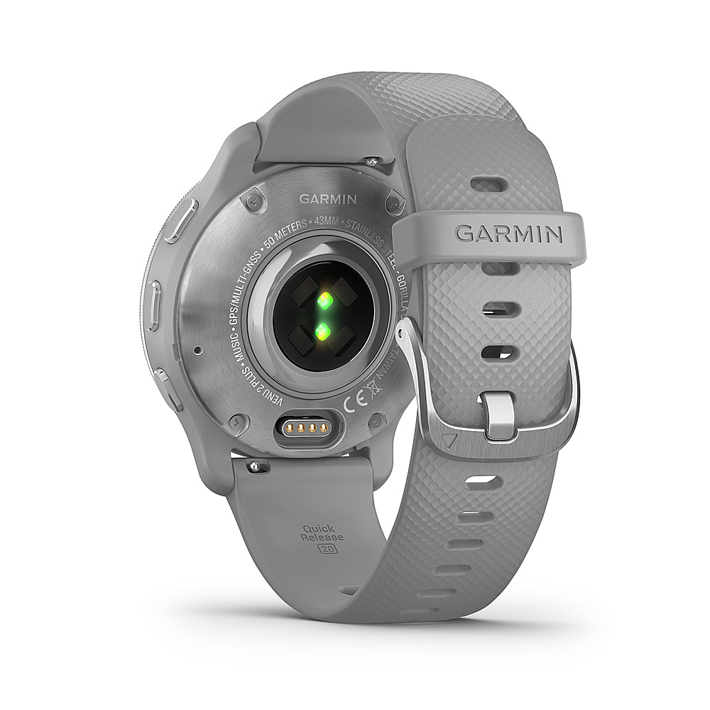 Garmin - Venu 2 Plus GPS Smartwatch 43 mm Fiber-reinforced polymer - Silver_3