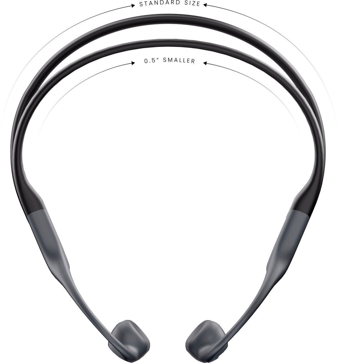 Shokz - OpenRun Bone Conduction Open-Ear Endurance Headphones - Black_3