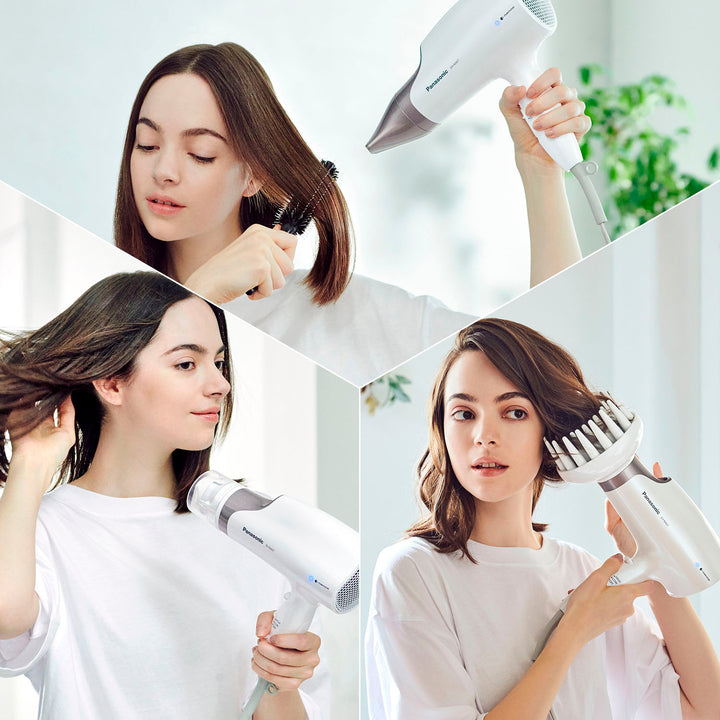 Panasonic - EH-NA67-W Nanoe Hair Dryer with Oscillating QuickDry Nozzle - White_4