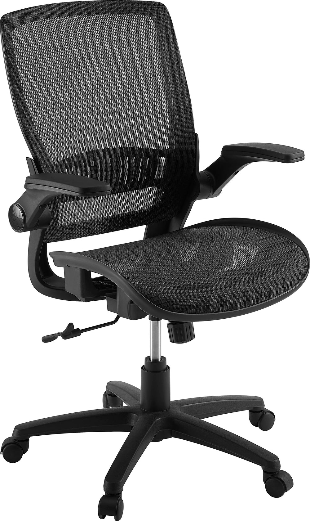 Insignia™ - Ergonomic Mesh Office Chair with Adjustable Arms - Black_1
