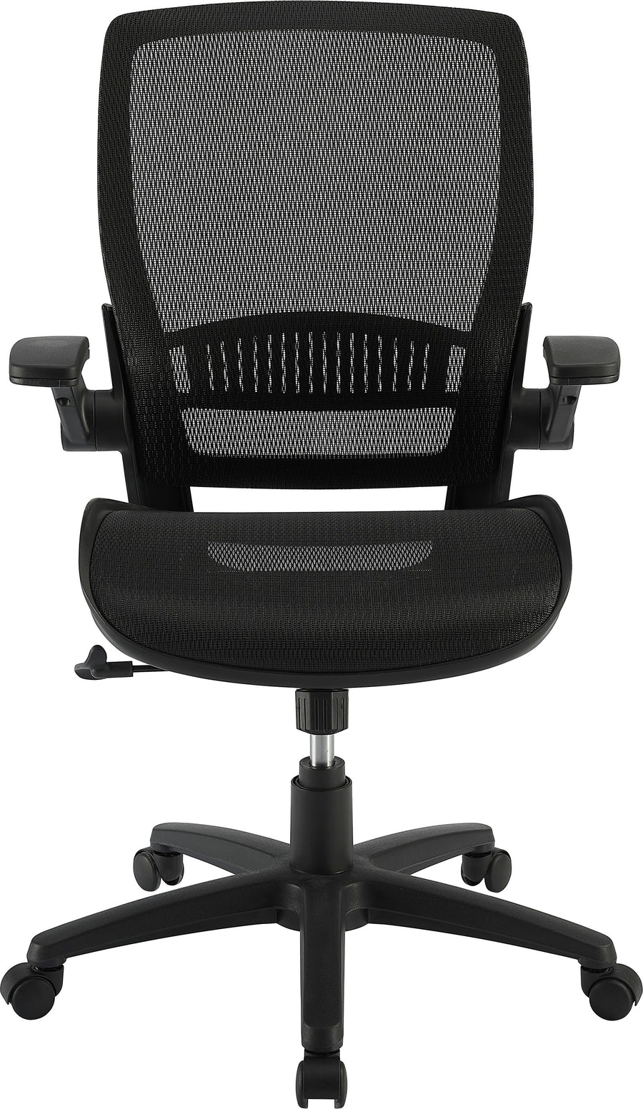 Insignia™ - Ergonomic Mesh Office Chair with Adjustable Arms - Black_0