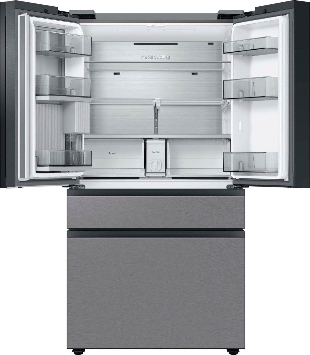 Samsung - Bespoke 29 cu. ft 4-Door French Door Refrigerator with Beverage Center - Stainless steel_5