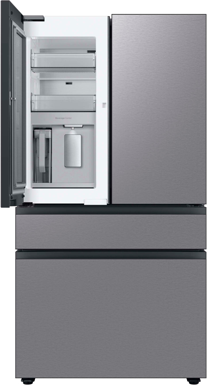 Samsung - Bespoke 29 cu. ft 4-Door French Door Refrigerator with Beverage Center - Stainless steel_2