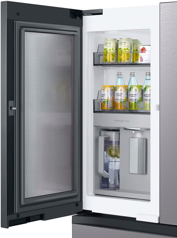 Samsung - Bespoke 29 cu. ft 4-Door French Door Refrigerator with Beverage Center - Stainless steel_10