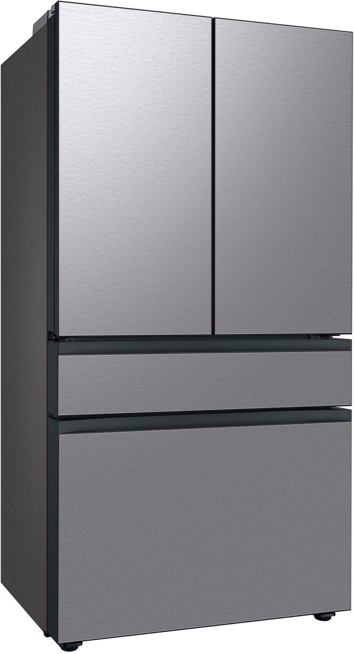 Samsung - Bespoke 23 cu. ft. Counter Depth 4-Door French Door Refrigerator with Beverage Center - Stainless steel_4