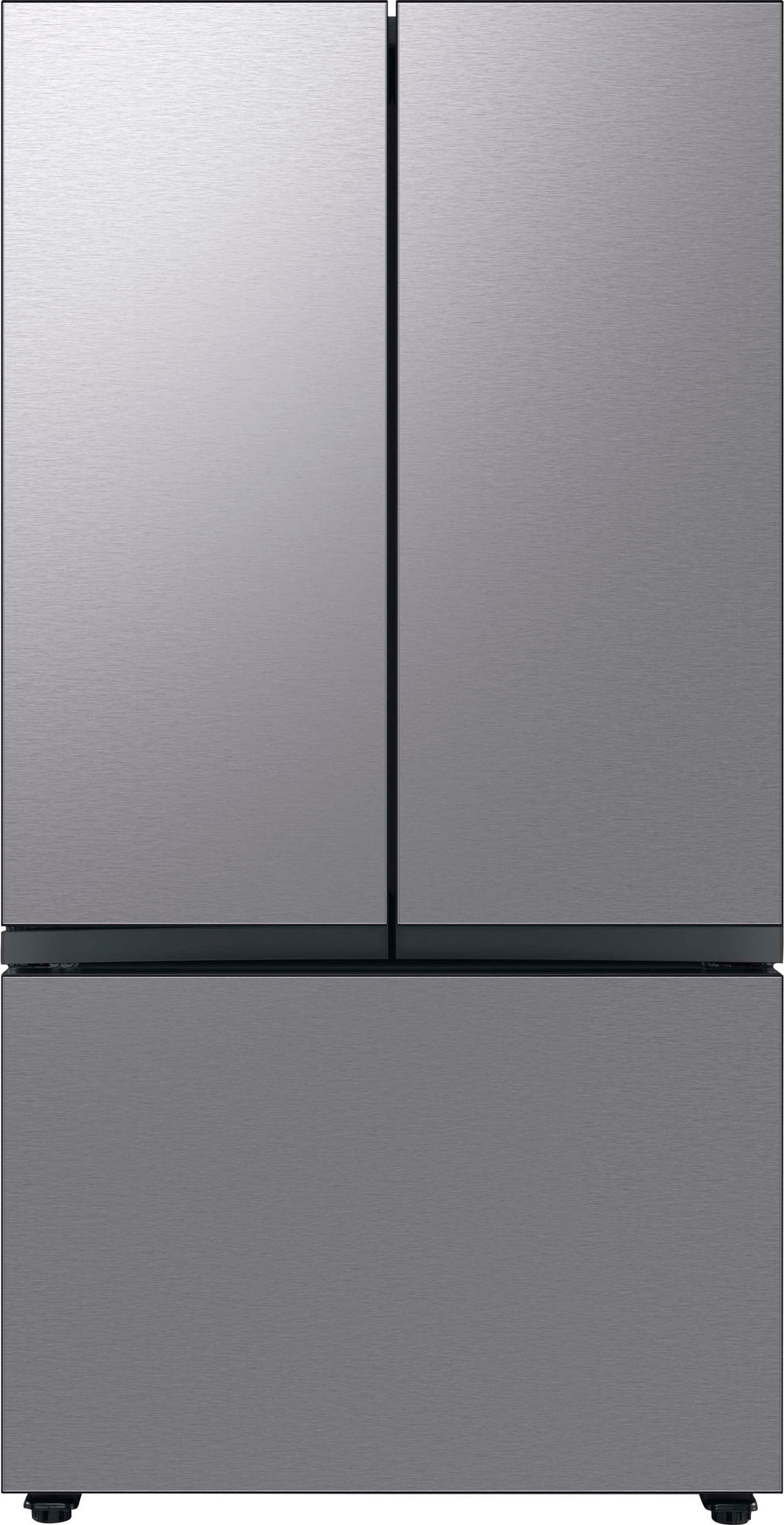 Samsung - Bespoke 30 cu. ft. 3-Door French Door Refrigerator with Beverage Center - Stainless steel_0