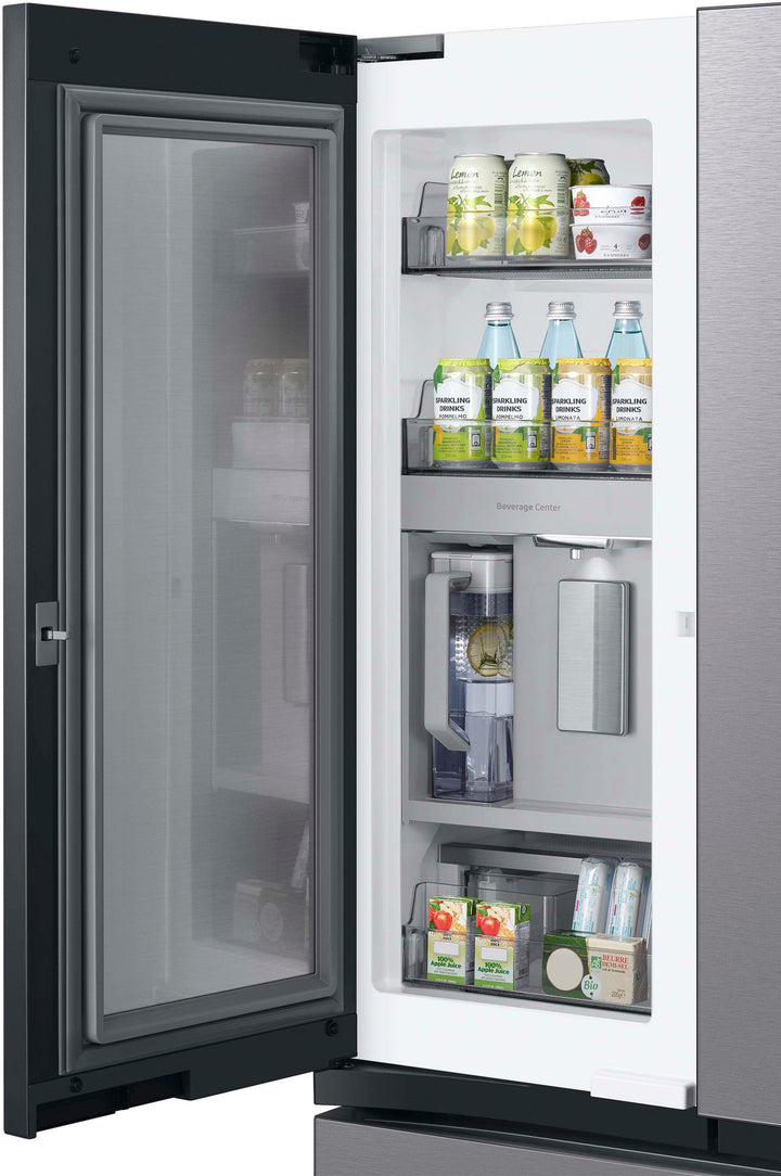 Samsung - Bespoke 30 cu. ft. 3-Door French Door Refrigerator with Beverage Center - Stainless steel_10