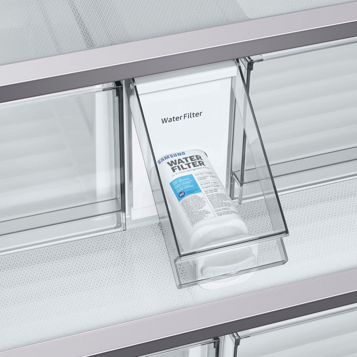 Samsung - Bespoke 30 cu. ft. 3-Door French Door Refrigerator with Beverage Center - Stainless steel_6
