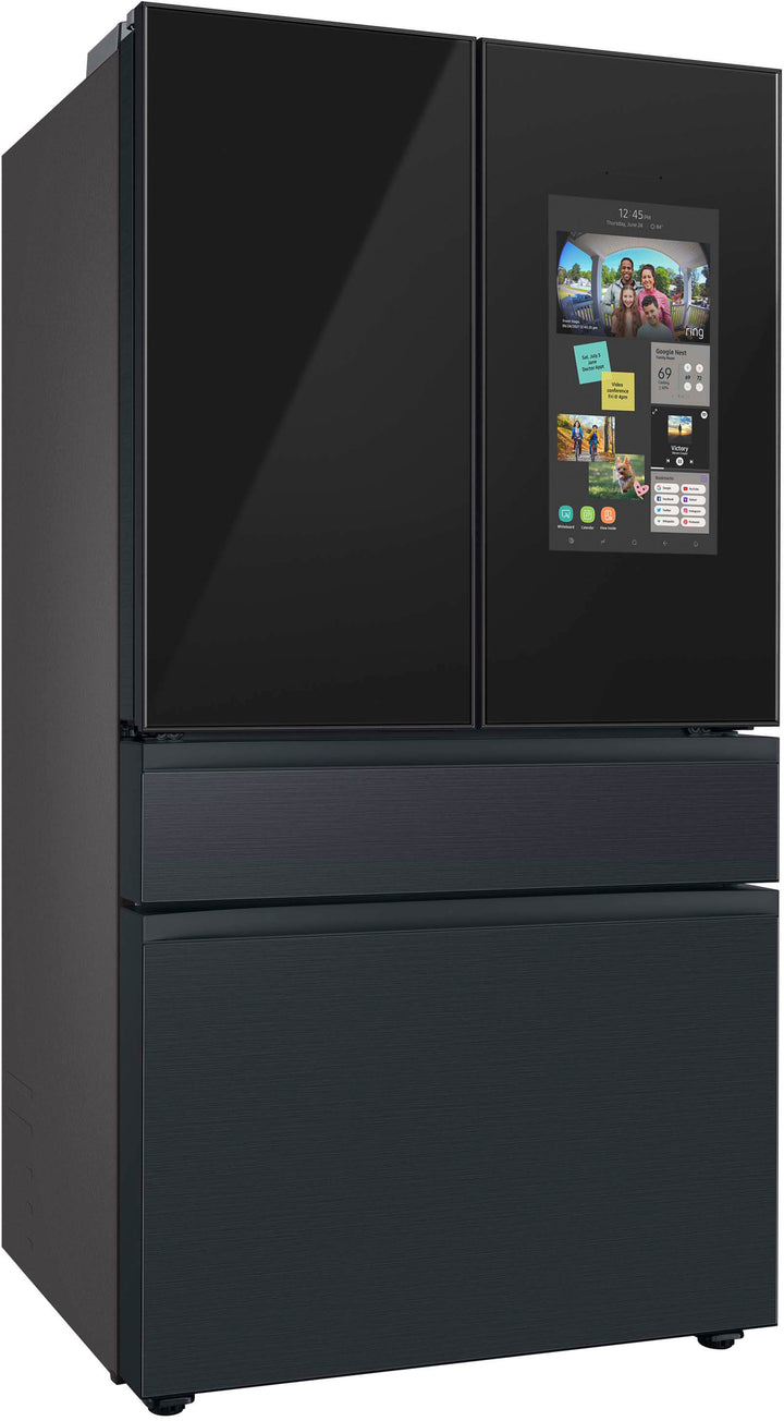 Samsung - 29 cu. ft. Bespoke 4-Door French Door Refrigerator with Family Hub - Matte black steel_5