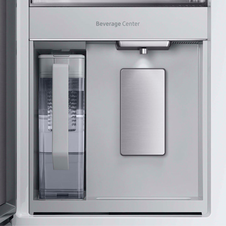 Samsung - 29 cu. ft. Bespoke 4-Door French Door Refrigerator with Family Hub - Matte black steel_12