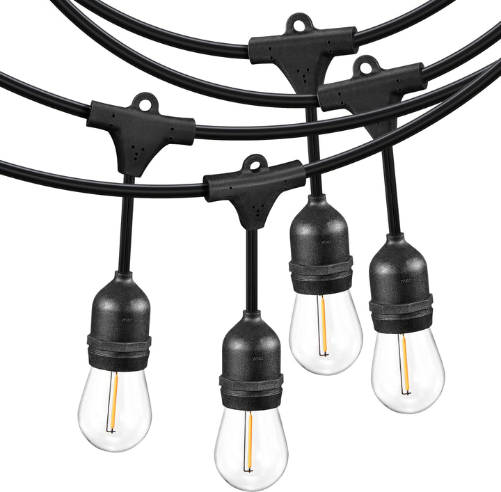 Insignia™ - 48 Ft. Outdoor String Lights - White_0