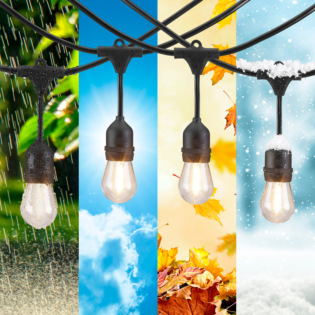 Insignia™ - 24 Ft. Outdoor String Lights - White_6