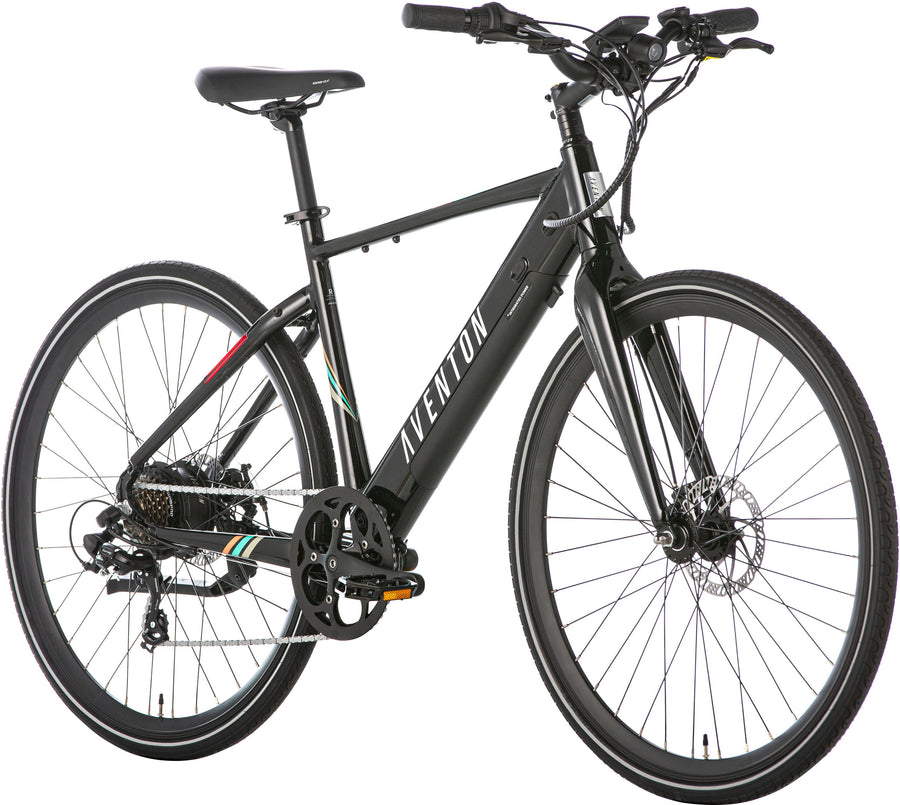 Aventon - Soltera 7-Speed Step-Over Ebike w/ 40 mile Max Operating Range and 20 MPH Max Speed - Onyx Black_0