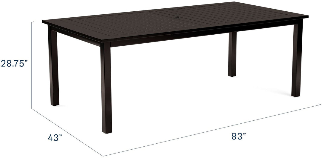 Yardbird® - Lily/Pepin Outdoor Table - Rectangular - Dark Brown_2