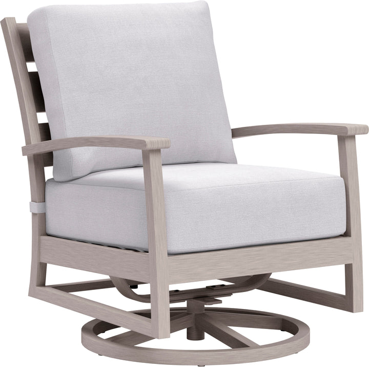 Yardbird® - Eden Outdoor Swivel Rocking Chair - Silver_1