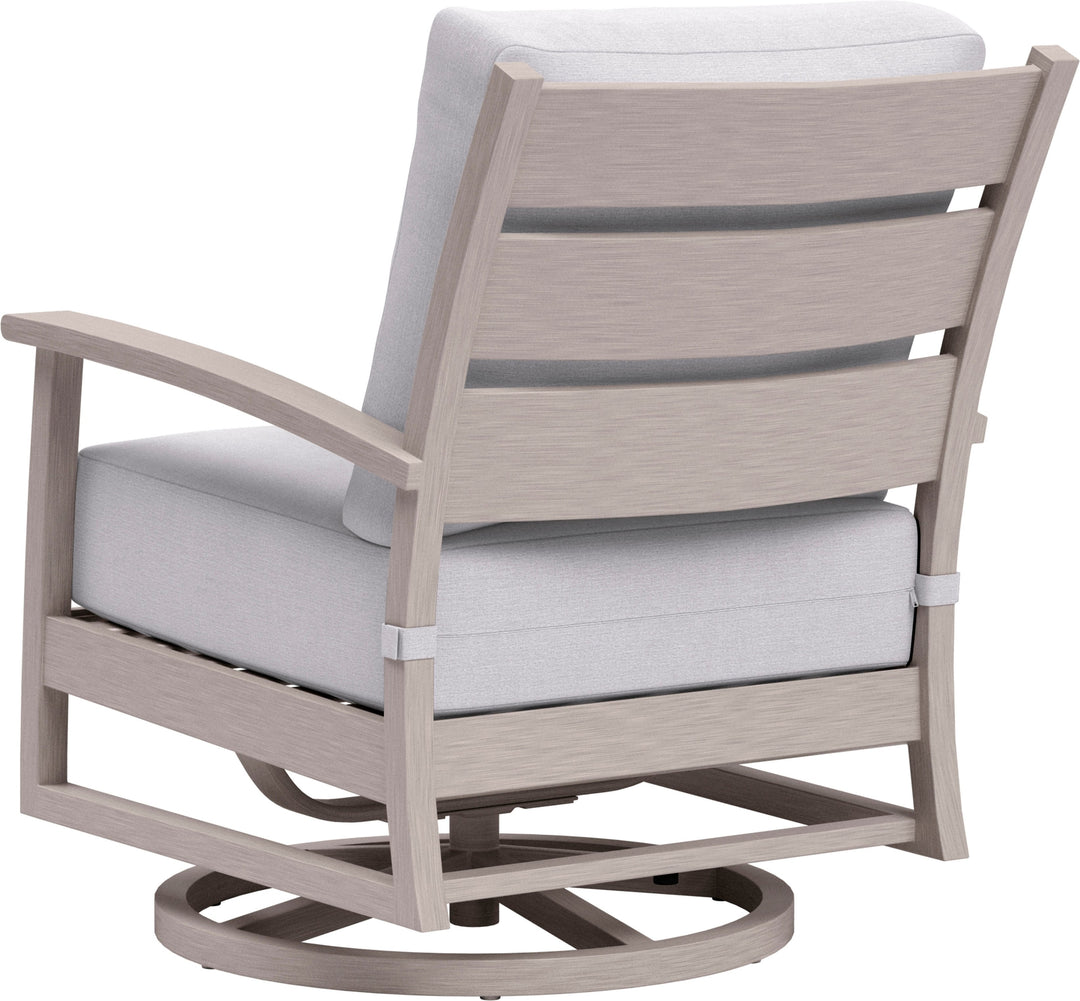 Yardbird® - Eden Outdoor Swivel Rocking Chair - Silver_3