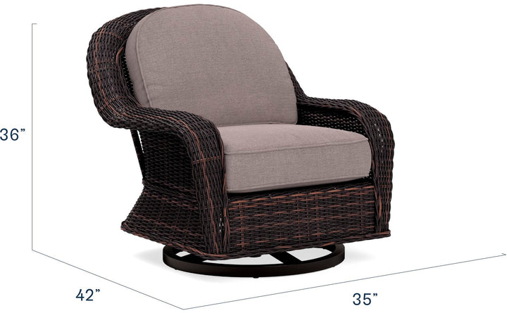 Yardbird® - Waverly Outdoor Swivel Glider Chair - Shale_2