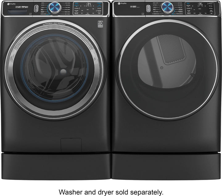 GE - Washer/Dryer Laundry Pedestal - Carbon Graphite_4