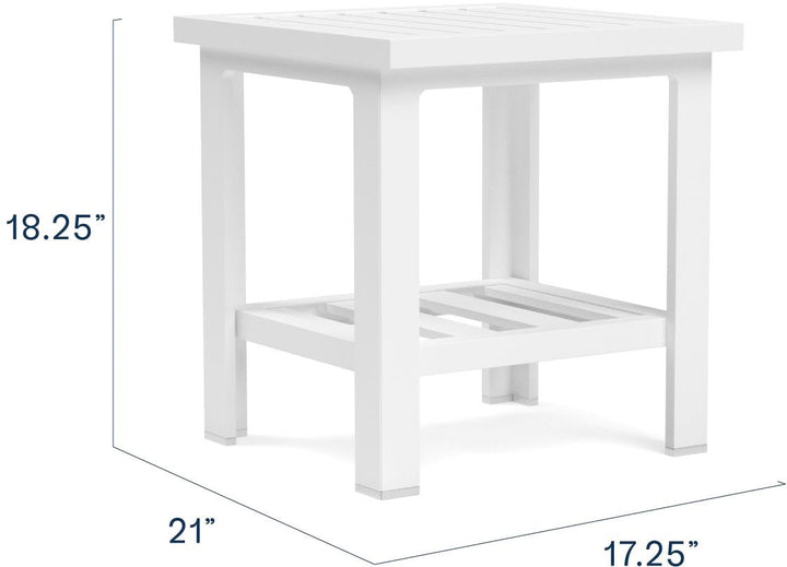Yardbird® - Luna Outdoor Side Table - White_2