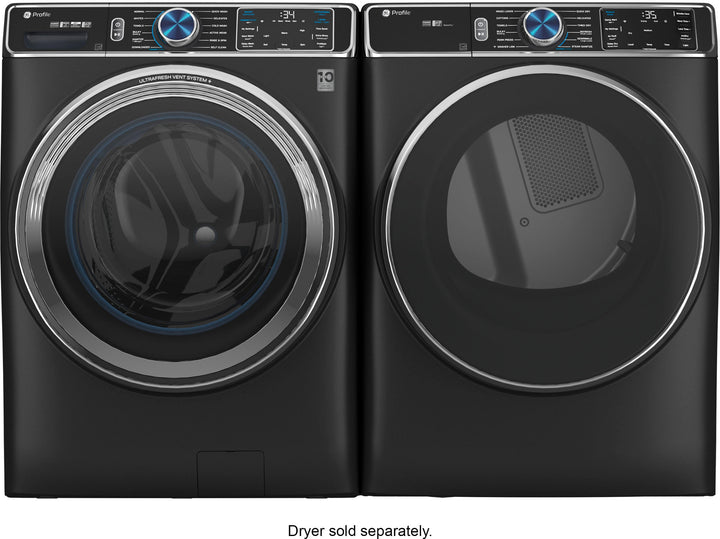 GE Profile - 5.3 cu. ft Smart Front Load Steam Washer w/ SmartDispense, UltraFresh Vent System & Microban Antimicrobial Technology - Carbon graphite_14