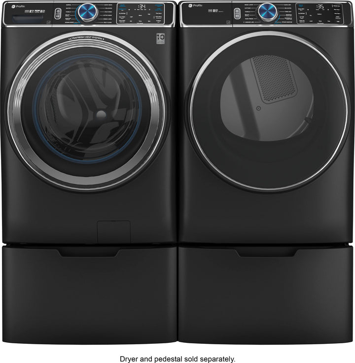 GE Profile - 5.3 cu. ft Smart Front Load Steam Washer w/ SmartDispense, UltraFresh Vent System & Microban Antimicrobial Technology - Carbon graphite_13