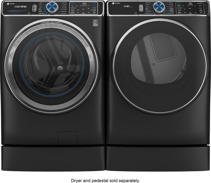 GE Profile - 5.3 cu. ft Smart Front Load Steam Washer w/ SmartDispense, UltraFresh Vent System & Microban Antimicrobial Technology - Carbon graphite_10