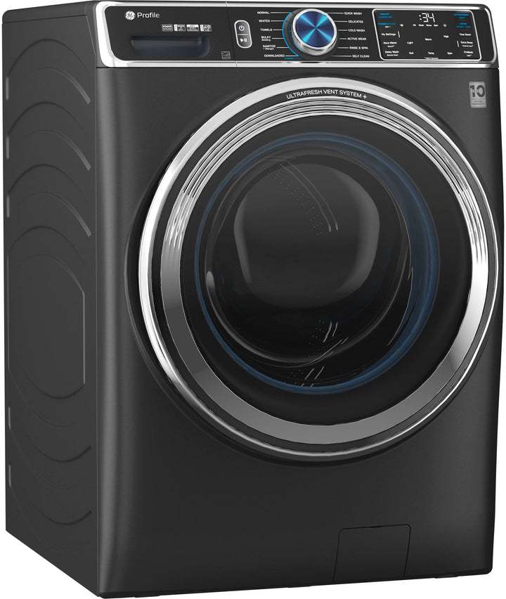 GE Profile - 5.3 cu. ft Smart Front Load Steam Washer w/ SmartDispense, UltraFresh Vent System & Microban Antimicrobial Technology - Carbon graphite_19
