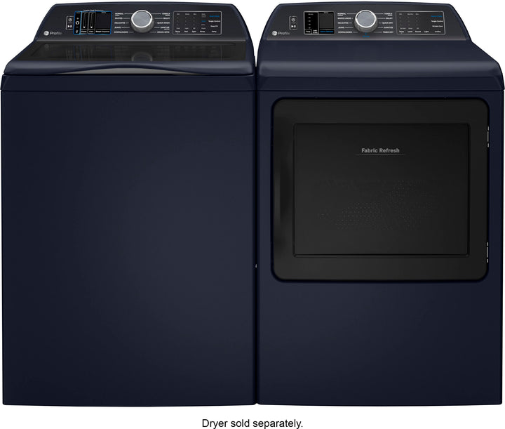 GE Profile - 5.4 Cu. Ft. High Efficiency Top Load Washer with Smarter Wash Technology, Easier Reach & Microban Technology - Sapphire blue_2