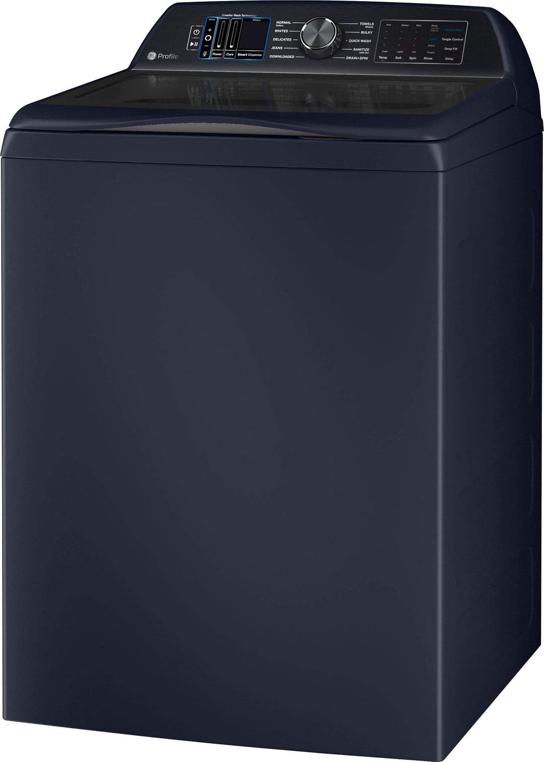 GE Profile - 5.4 Cu. Ft. High Efficiency Top Load Washer with Smarter Wash Technology, Easier Reach & Microban Technology - Sapphire blue_4