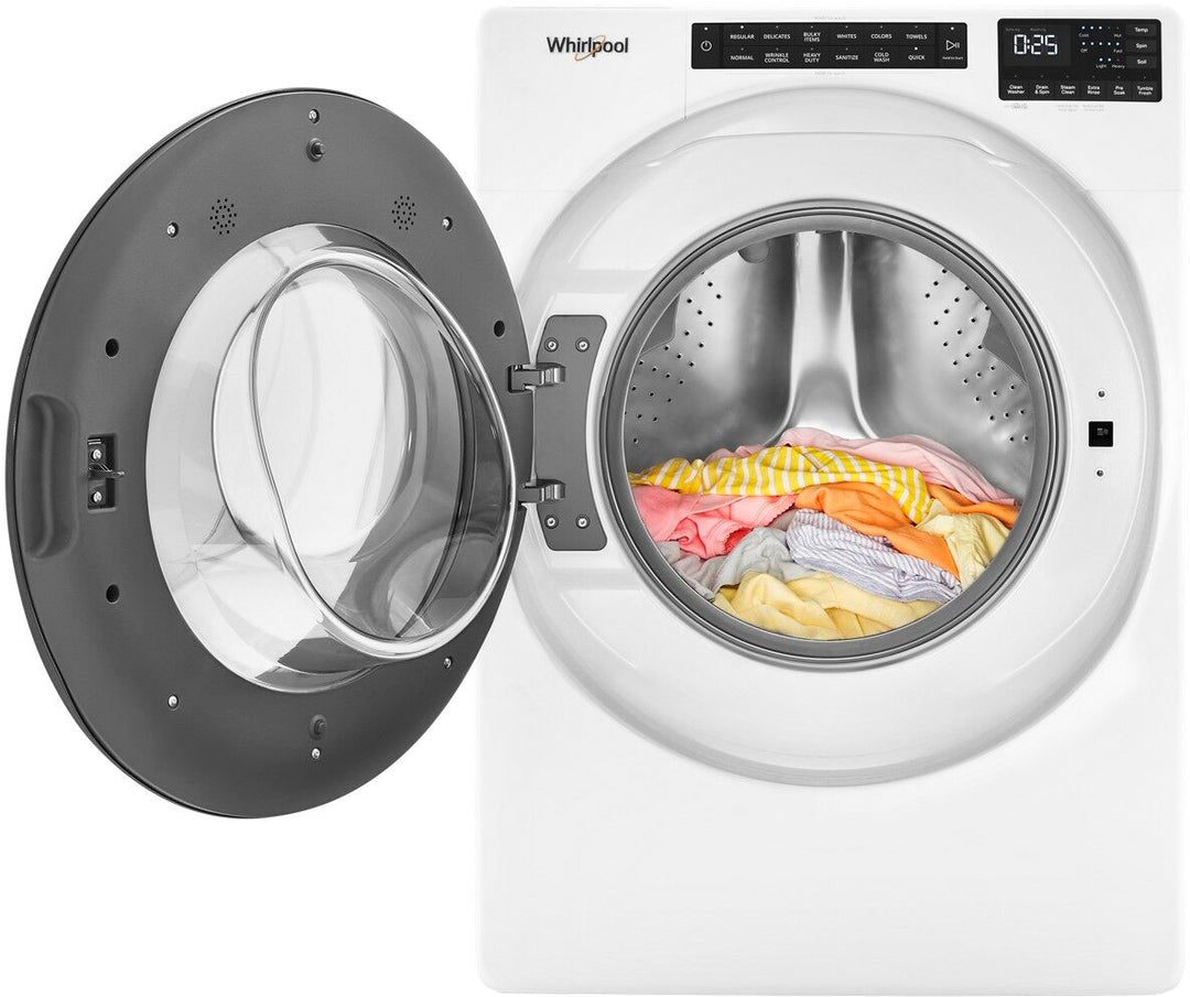 Whirlpool - 4.5 Cu. Ft. High-Efficiency Stackable Front Load Washer with Steam and Quick Wash Cycle - White_9