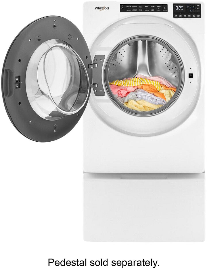 Whirlpool - 4.5 Cu. Ft. High-Efficiency Stackable Front Load Washer with Steam and Quick Wash Cycle - White_8