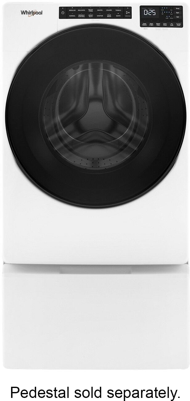 Whirlpool - 4.5 Cu. Ft. High-Efficiency Stackable Front Load Washer with Steam and Quick Wash Cycle - White_1