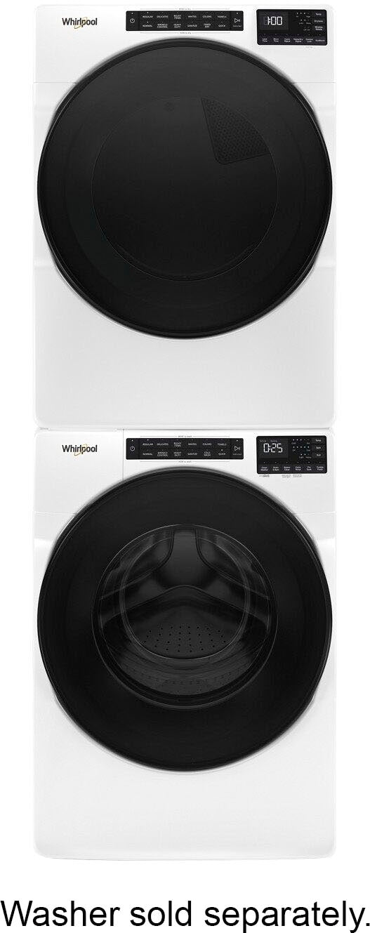 Whirlpool - 7.4 Cu. Ft. Stackable Electric Dryer with Wrinkle Shield - White_2