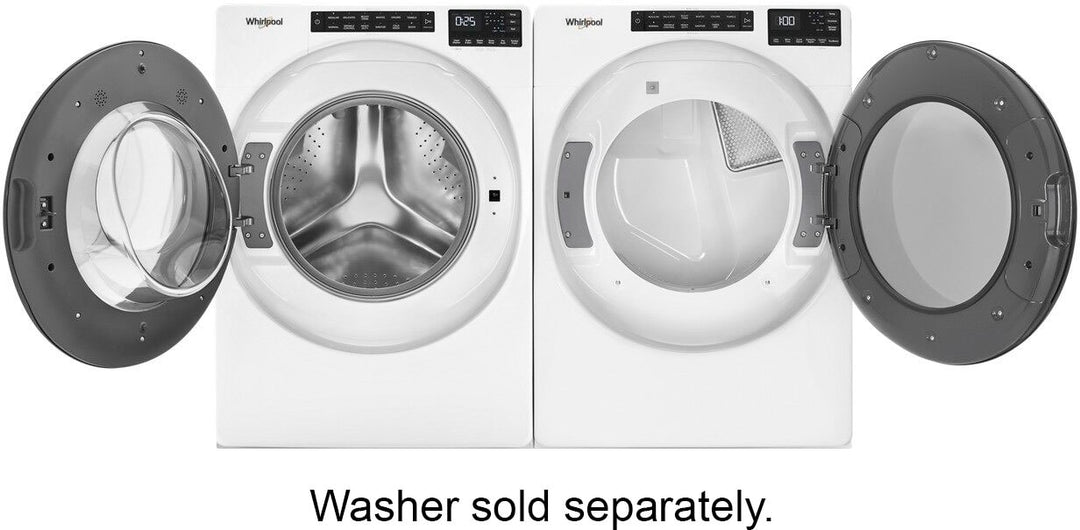 Whirlpool - 7.4 Cu. Ft. Stackable Electric Dryer with Wrinkle Shield - White_10