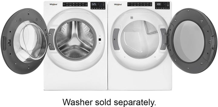 Whirlpool - 7.4 Cu. Ft. Stackable Electric Dryer with Wrinkle Shield - White_10