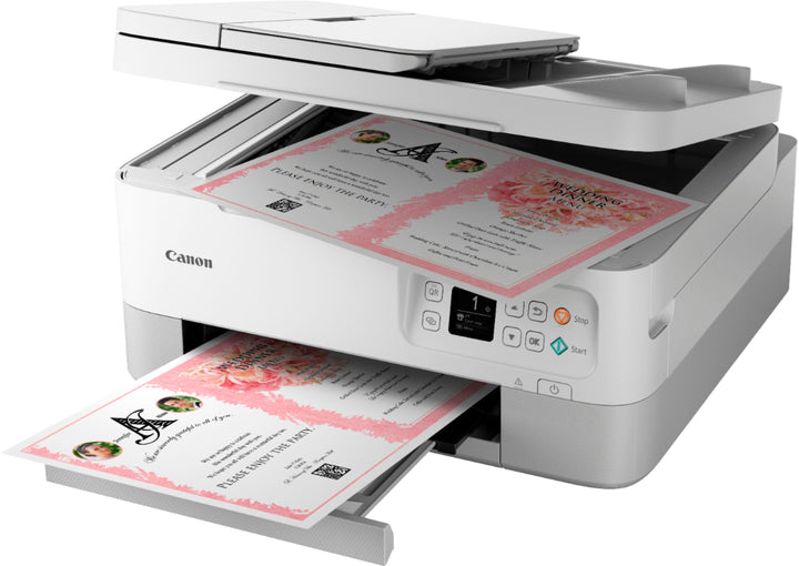 Canon - PIXMA TR7020a Wireless All-In-One Inkjet Printer - White_6