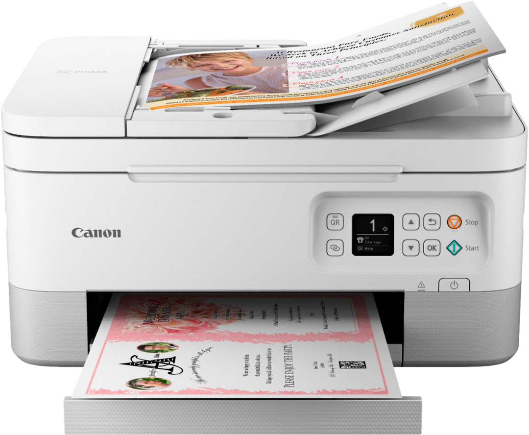 Canon - PIXMA TR7020a Wireless All-In-One Inkjet Printer - White_4