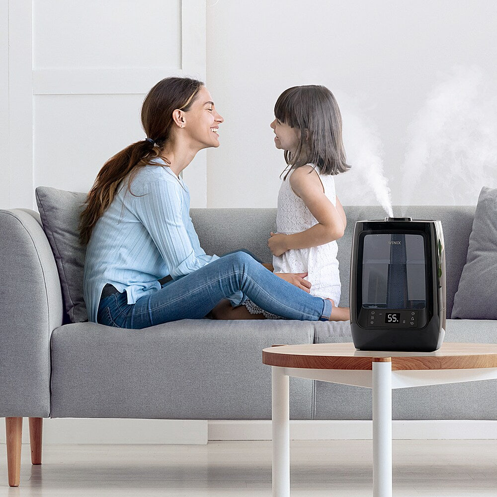 WINIX - L200 Ultrasonic 2 Gallon Cool and Warm Mist Humidifier for Large Rooms with Essential oil Tray Lasts 120 Hours - Black_6