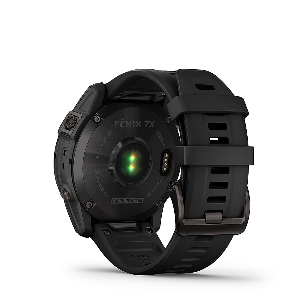 Garmin - fēnix 7X  Sapphire Solar GPS Smartwatch 51 mm Fiber-reinforced polymer - Carbon Gray DLC Titanium_3
