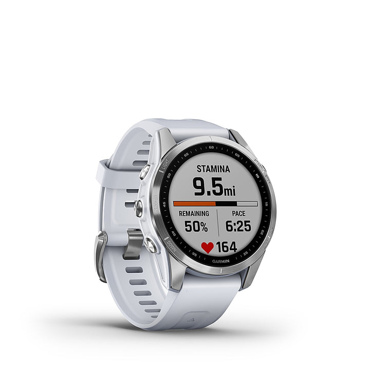 Garmin - fēnix 7S GPS Smartwatch 42 mm Fiber-reinforced polymer - Silver_1