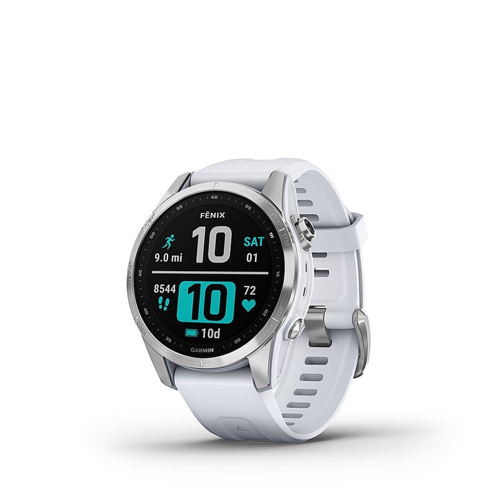 Garmin - fēnix 7S GPS Smartwatch 42 mm Fiber-reinforced polymer - Silver_2