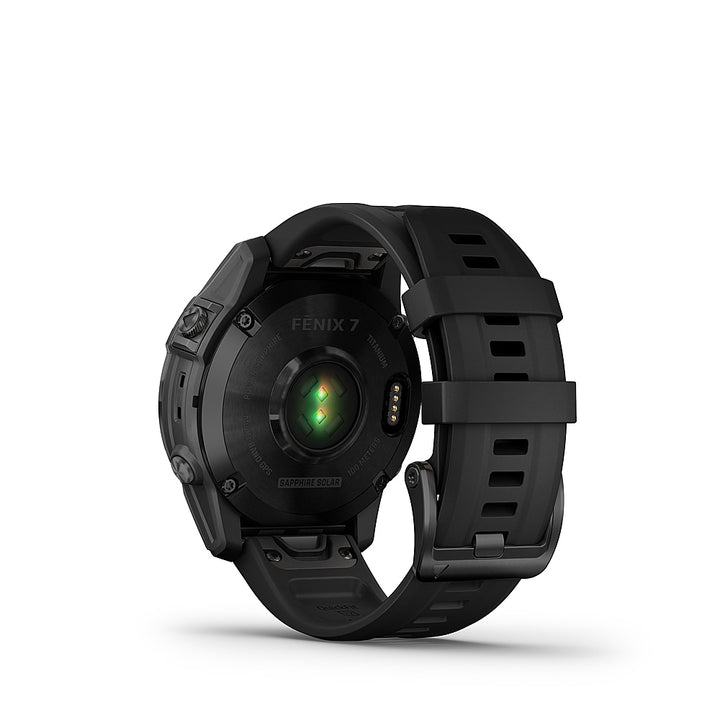 Garmin - fēnix 7 Sapphire Solar GPS Smartwatch 47 mm Fiber-reinforced polymer - Black DLC Titanium_3