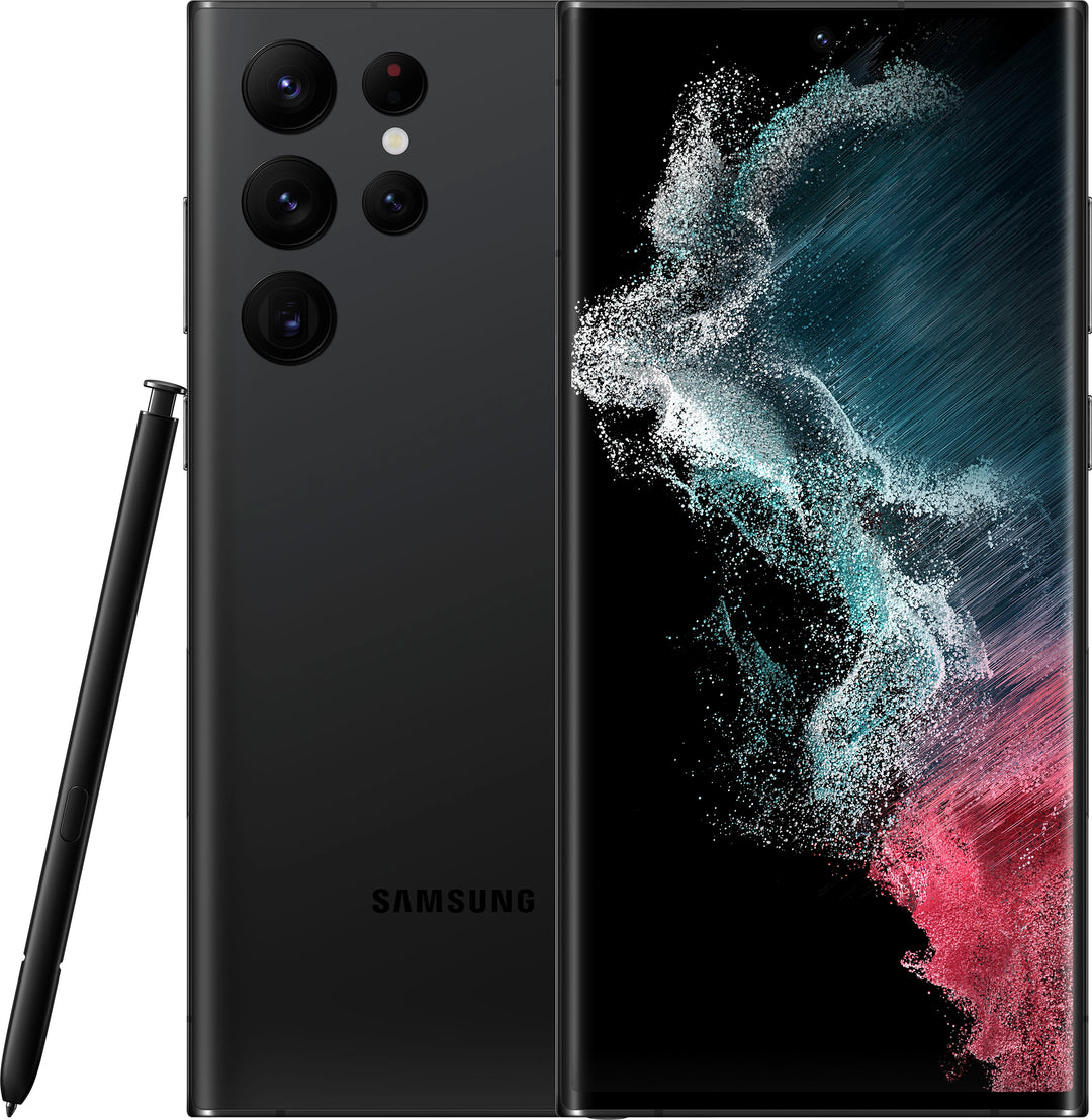 Samsung - Galaxy S22 Ultra 128GB - Phantom Black (Verizon)_0
