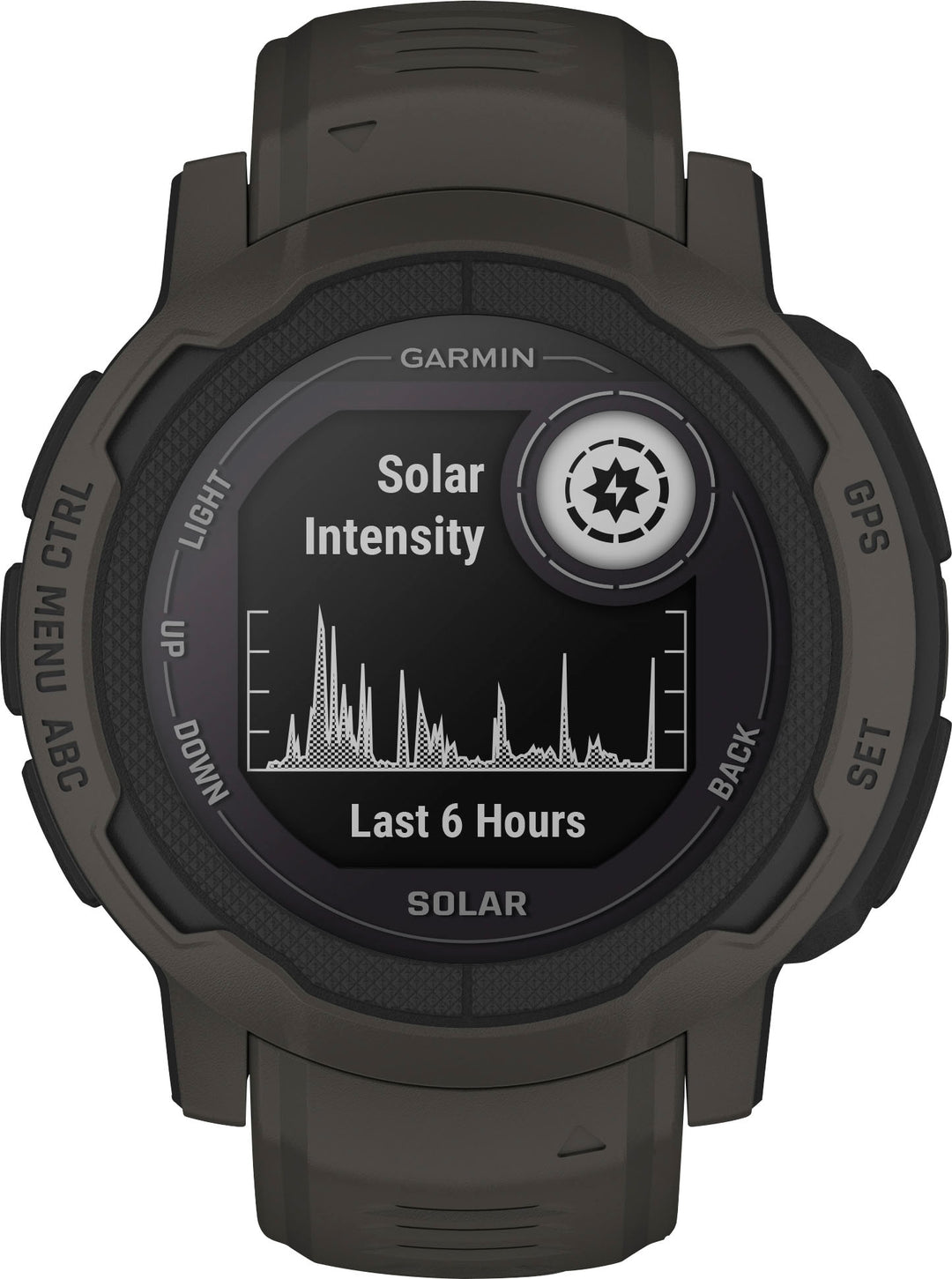 Garmin - Instinct 2 Solar 45 mm Smartwatch Fiber-reinforced Polymer - Graphite_0
