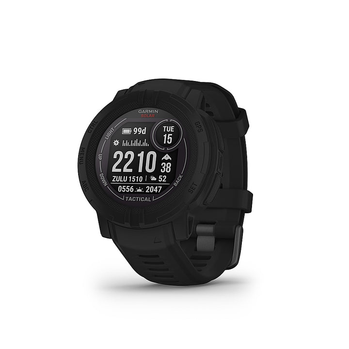 Garmin - Instinct 2 Solar Tactical Edition 45mm Smartwatch Fiber-reinforced Polymer - Black_2